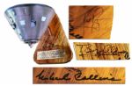 Apollo 11 Crew Signed Model of the Command Module Spacecraft -- Signatures of Neil Armstrong, Buzz Aldrin, & Michael Collins