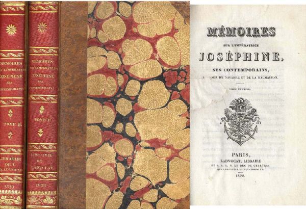 ''Memoirs of Empress Josephine'' -- 1828 Two Volume French Edition