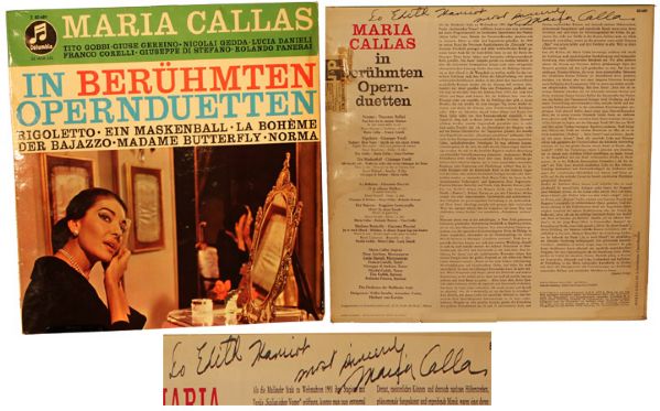 Opera Legend Maria Callas Signed LP