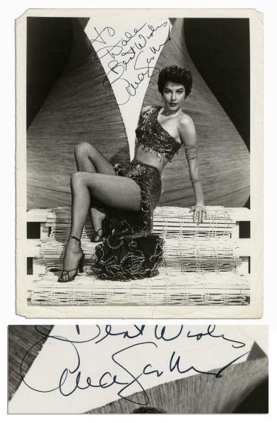 Seductive Ava Gardner Signed MGM Publicity Photo -- 8'' x 10'' -- Very Good