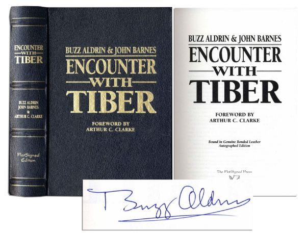 Buzz Aldrin ''Encounter With Tiber'' Signed Book -- 915 of 1500 Copies -- Fine