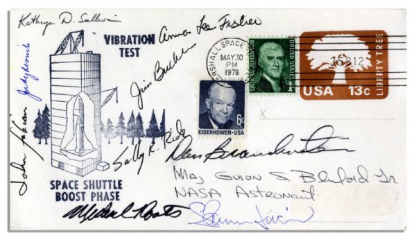10 NASA Astronaut Autographs Including Shuttle Challenger Crew Member Judy Resnik