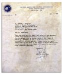 Neil Armstrong 1970 Typed Letter Signed on NASA Letterhead