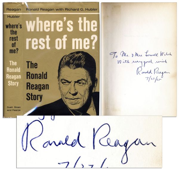 ''Where's the rest of me?'' Signed in 1965 -- Ronald Reagan's Early Autobiography