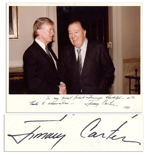 Jimmy Carter Signed 10'' x 8.25'' Photo