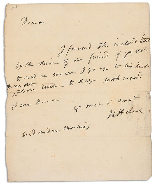 American Revolutionary War General Robert Howe Autograph Letter Signed