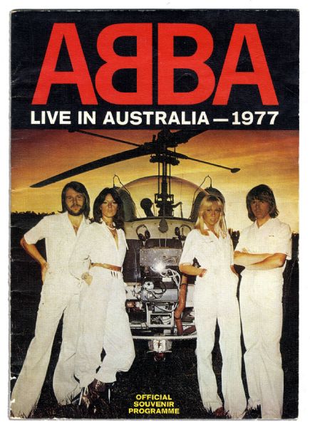 Program From ABBA's 1977 Australian Tour at the Peak of Their Popularity