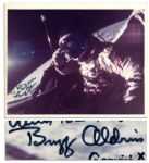 Buzz Aldrin Signed 10 x 8 Photo -- From the Final Gemini Mission