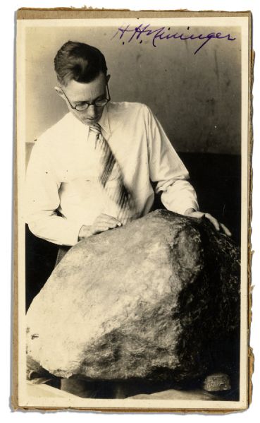 Father of Modern Meteoritics, Harvey Nininger Signed Photo 
