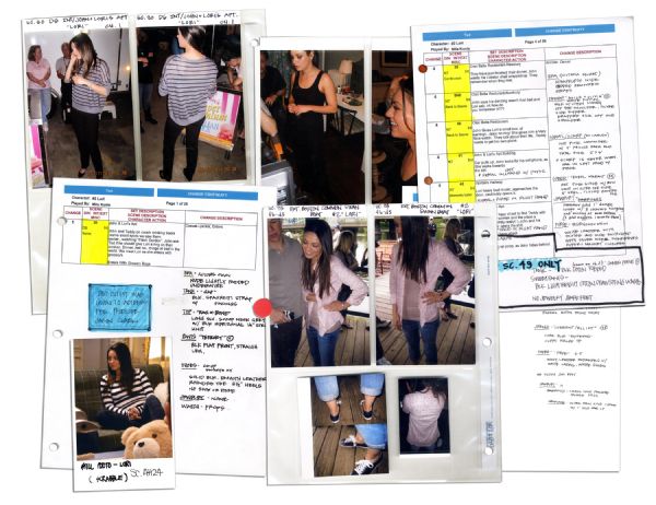 100+ Photos of Mila Kunis Posing in Costumes From the Hit 2012 Film ''Ted'' -- Binder Used on Set by Wardrobe Department -- With Media Rights Capital COA
