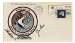 Apollo 15 Crew Signed Rare NASA Issue Astronaut Insurance Cover -- Al Worden, Dave Scott & Jim Irwin -- Cancelled 26 July 1971 -- 6.5 x 3.75 -- Near Fine -- With COA From Worden