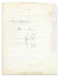 Neil Armstrongs Signature & Handwritten Dedication