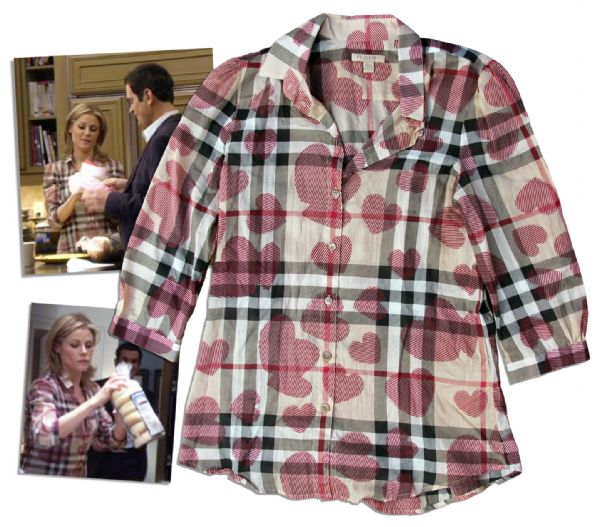Julie Bowen Screen-Worn Burberry Blouse on ''Modern Family'' -- From the Hit Valentine's Day Episode of The Show's First Season