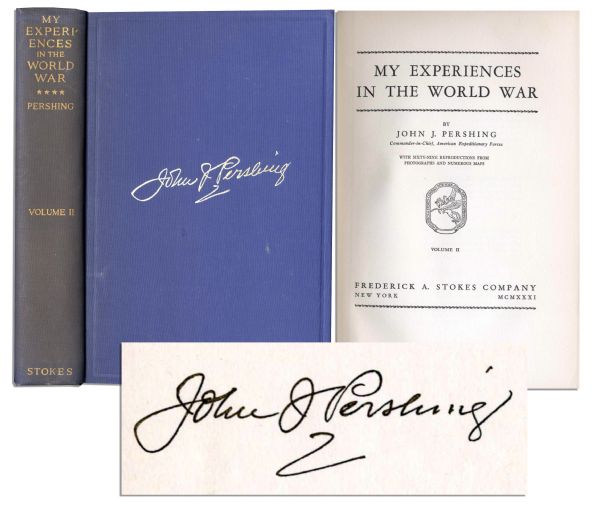 General Pershing Signed Book