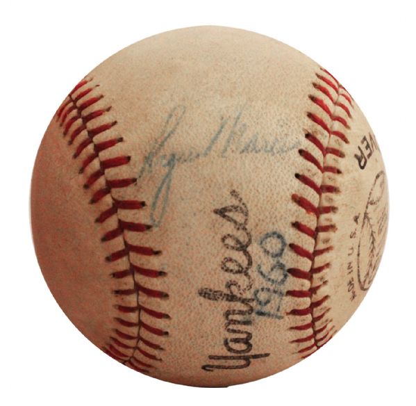 Single-Signed Baseball by Roger Maris -- With JSA COA