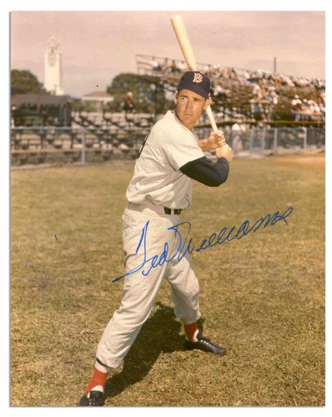 Ted Williams 8'' x 10'' Signed Photo -- With PSA/DNA COA -- Very Good