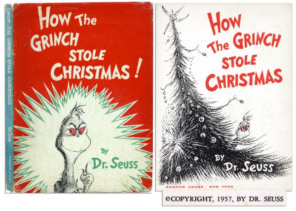 Dr. Seuss ''How the Grinch Stole Christmas'' First Edition With First Printing Dustjacket