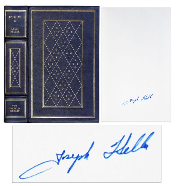 Joseph Heller Signs His Brilliant Novel ''Catch 22''