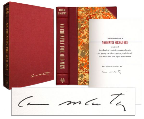 Scarce Signed Limited Edition of Cormac McCarthy's ''No Country For Old Men''