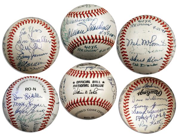New York Giants Team Signed Baseball -- Signed by 23 Players Including Bobby Thomson & His 1951 Teammates