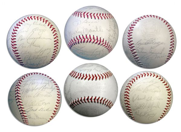 1962 New York Yankees Signed Baseball -- With Signatures of 21 Other 1962 New York Yankees -- Roger Maris, Ralph Terry, Bill Stafford, Roland Sheldon, Jim Bouton, Bob Turley & More -- With PSA/DNA COA