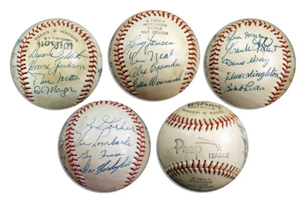 1958 Portland Beavers Team Signed Baseball -- Larry Jansen, Bob Garber, Vic Lombardi, Geo Freese, Don Nicholas, Luis Marquez, Frank Kellert, Dave Gray, Elmer Singleton, Bob DiPietro & More
