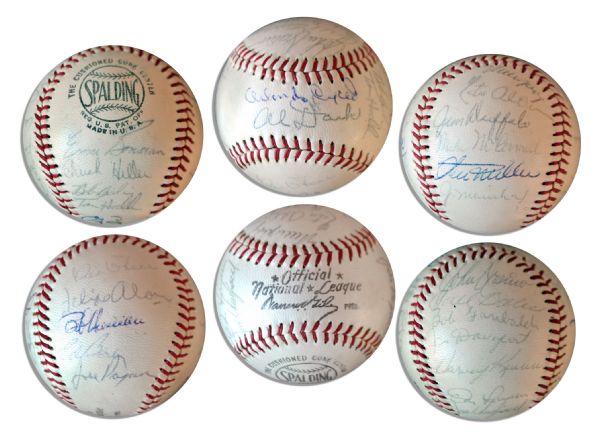 San Francisco Giants Signed Baseball From the 1962-63 Seasons -- With 24 Signatures in Total, Including Willie Mays, Orlando Cepeda, Larry Jansen & More -- From the Jansen Estate
