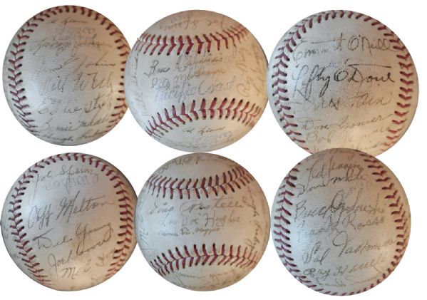 San Francisco Seals Signed Baseball -- With Signatures of 30+ Various Players -- Including Legends Larry Jansen, Elmer Orella & More -- From the Jansen Estate