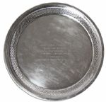 Doubles Tournament Trophy Plate Won by Arthur Ashe & Robert Lutz -- From the Pinnacle of Ashes Extraordinary Career in 1972