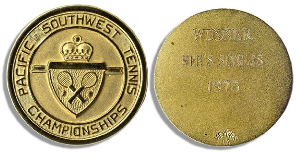 Medallion Won by Arthur Ashe in the Pacific Southwest Tennis Championships of 1975 -- The Year He Won Wimbledon