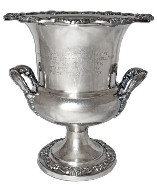 1962 Arthur Ashe Trophy -- Won in the American Tennis Association's National Championships -- ATA Was Formed by and for Black Tennis Players