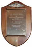 Early Arthur Ashe Award From 1967 Given to Him as a Lieutenant in The U.S. Army -- Year Before His Record-Breaking Victory at The U.S. Open