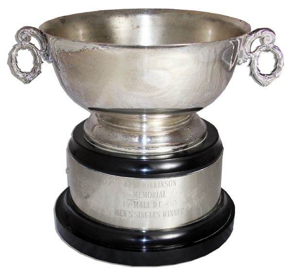 Early Silver Trophy Won by Arthur Ashe as a High School Student in 1960