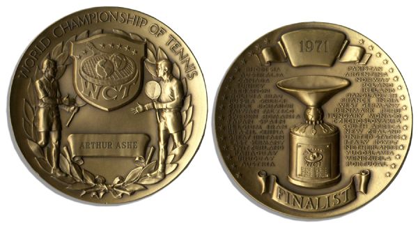 Arthur Ashe's Medal From the 1971 World Championship of Tennis Finals