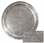 Arthur Ashe Runner-Up Award Plate -- Torino, Italy -- 19 February 1974