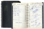 Tennis Legend Arthur Ashes 1977 Day Planner -- He Starts the Year Off With "Beat McNamara"
