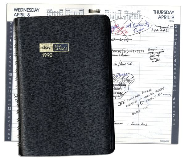 Arthur Ashe 1992 Day Planner, the Last Full Year of His Life -- Includes His Announcement to the World That He Contracted HIV