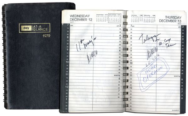Arthur Ashe's 1979 Day Planner -- The Last Year of His Professional Tennis Career as He Suffered a Heart Attack & Underwent a Quadruple Bypass Surgery