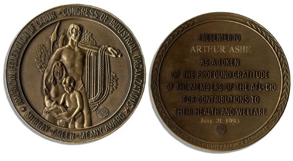 American Federation of Labor ''Murray-Green-Meany Award'' -- Awarded to Arthur Ashe Posthumously in 1993