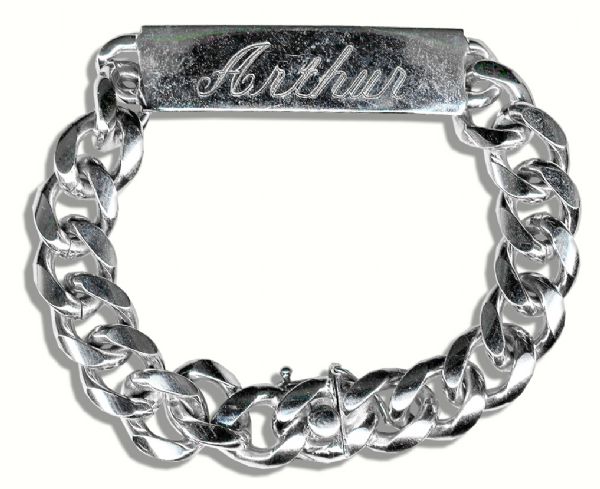 Arthur Ashe's Sterling Silver Bracelet -- Engraved ''Arthur''