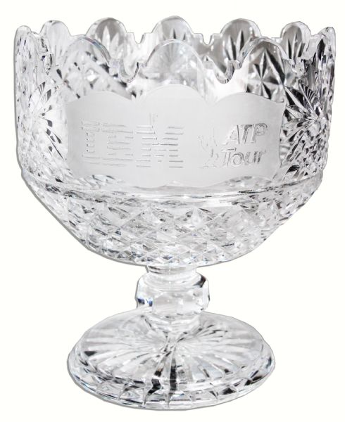 Arthur Ashe's ATP Tour Chalice -- Waterford Crystal