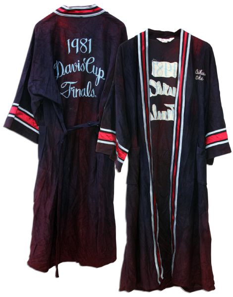 Arthur Ashe 1981 Davis Cup Finals Robe -- From Ashe's Year as Captain of the U.S. Davis Cup Team