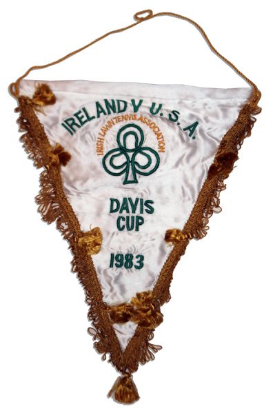 Arthur Ashe's Davis Cup Flag From 1983