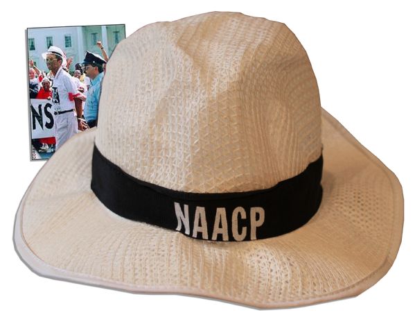 Hat Worn by Arthur Ashe During His Famous Arrest Outside the White House in 1992 at a Protest Regarding the Expulsion of Haitian Refugees From the United States