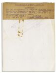 Glossy 6'' x 8'' Press Photo of General Douglas MacArthur -- 26 June 1942 -- Near Fine Condition