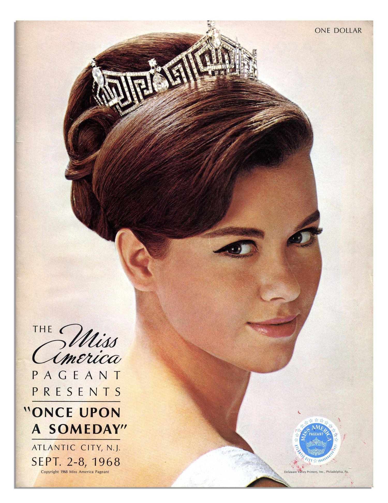 Lot Detail 1968 Miss America Pageant Program 64 Pages 8 5 X 11 Very Good Condition