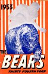1953 Chicago Bears NFL Media Guide -- With Player Statistics & Mini-Bios -- 38pp. -- Toning to Interior -- Good