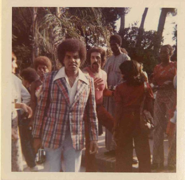 Unpublished Joe Jackson Photograph & Jackson 5 Invitation -- Photo Measures 3.5'' x 3.5'' -- Very Good