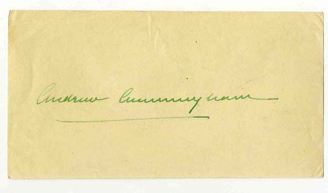 Lot Detail - Signature of WWII British Admiral Andrew Cunningham ...