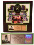 Poison RIAA Platinum Award for Poisons Greatest Hits 1986-1996